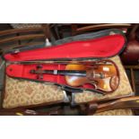 A Skylark violin in fitted case AF