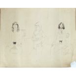 David Hockney born 1937, lithograph 'Richard, Jim and Felix For The Oz Obscenity Fund', part