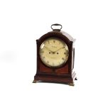 An early 19th Century mahogany cased bracket clock, by William Harley of Salop, the domed top