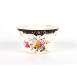 A Meissen style fruit basket, with floral encrusted and twig decoration, 31cm; and a Royal Crown