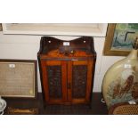 A late Victorian smokers cabinet