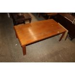A teak coffee table