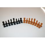 A Staunton chess set AF, hight of the King approx. 8cm