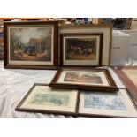 Tom Harland, two framed limited edition prints 'Wartime London bombed street scene', 20cm x 26cm,