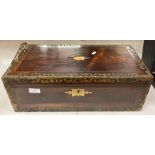 A Rosebood box writing slope with damages,