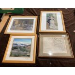 Jim Gibson, a small signed photograph of Hubberholme, Wharfedale,