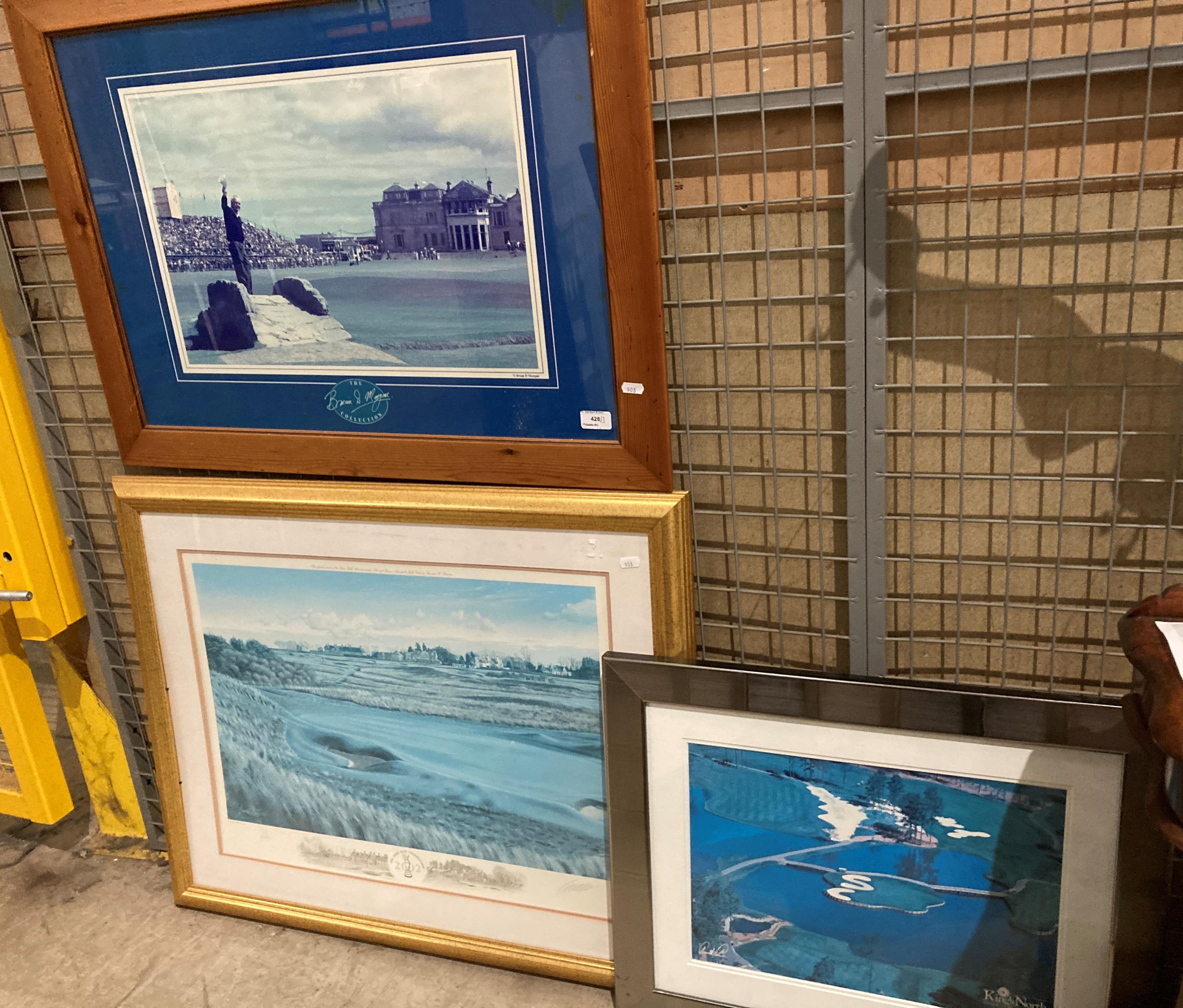 Brian D Morgan collection, framed photo print of Arnold Palmer at St.