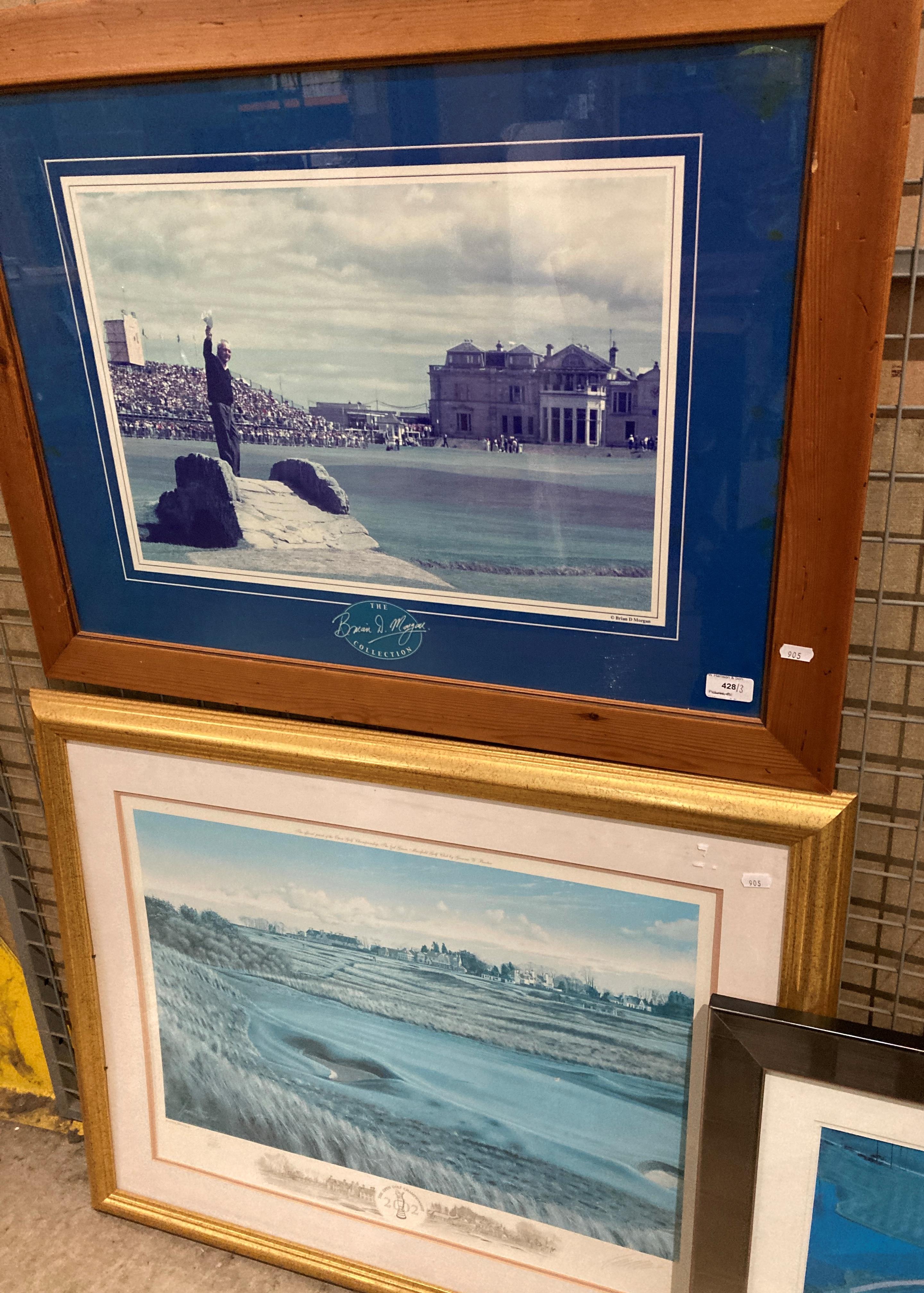 Brian D Morgan collection, framed photo print of Arnold Palmer at St. - Image 3 of 3