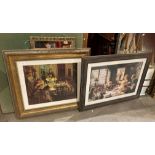 Two framed prints 'Grandmother's Birthday' (35cm x 45cm),