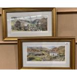 Graham Carver, two gilt framed limited edition prints 'April Light - Yew Tree Farm, Cumbria', no.