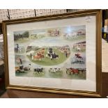 Ruth Gibbons gilt framed print 'Great Yorkshire Show 1987',