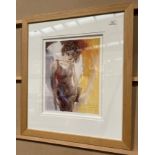 Christine Comyn, framed limited edition print 'Donna', 40cm x 34cm, signed in pencil and no.