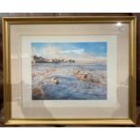 Julien M '97' framed print, 'Nonterey, Apuasium and Sea Otters',