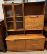 A Meredew mid-century sideboard bookcase,