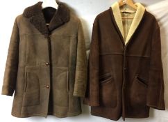 Two sheepskin jackets; West Country Sheepskins ladies size 14,