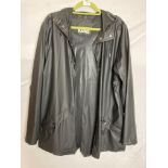 Rains black waterproof jacket,