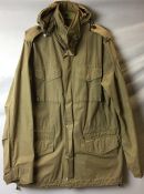 Men's Hackett beige hooded field jacket,