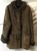 Ladies Keenan Leather brown sheepskin jacket,