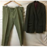 Two men's garments; Gurteen Esquire green wool sports jacket,