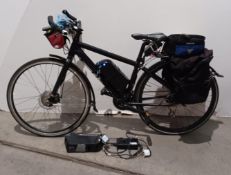 Cannondale electric bike complete with charger and spare battery,