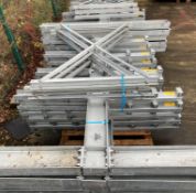 Galvanized 5 x uprights, 5 x bay double-sided pallet storage racking,