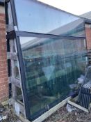 A quantity of sheet glass and window panes, comprising one sheet of glass 4.