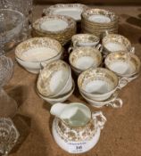 Thirty-six pieces of Hammersley fine bone china 14433, ten cups, twelve saucers and plates,