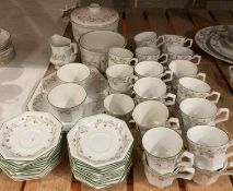 Fifty-eight pieces of Johnson Brothers Eternal Beau including cups, saucers,