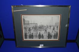 L.S. Lowry Signed & Number Official Print “Football Match” No. 583 of 850