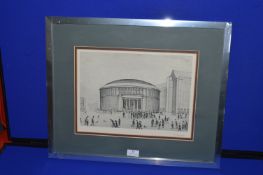 L.S. Lowry Signed Official Print “Manchester Street Scene”