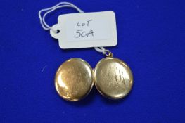 15ct Gold Locket - Hallmarked Chester 1911, ~5.8g