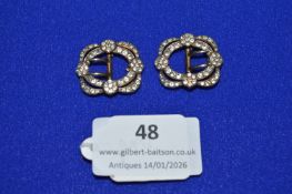 Pair of Gold Plated 925 Sterling Silver Clips