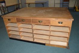Large Double Sided Haberdashery Multi Drawer & Shelved Display Unit