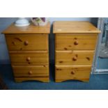 2x Pine Bedside Tables