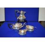 Hallmarked Silver 4pc Tea Set - Sheffield 1938-1941, ~2116g total