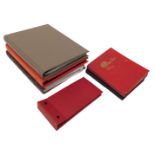 Various stamps and related items, a 606 stamp album in red, containing a quantity of collectors