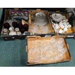 Glassware and ceramics, to include tumblers, wine glasses, coffee mugs, etc. (contents under 1