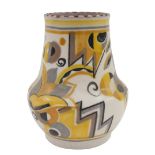 A Carter Stabler and Adams Poole pottery vase, Y E pattern, 15cm high.