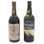 A bottle of Warre's 1978 vintage port, 75cl, together with a bottle of Butler Nephew and Co 1975