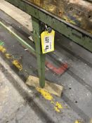 3 x steel fabricated window process benches, 200cm x 130cm with acrylic surface runners