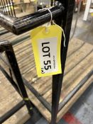 8 x steel fabricated A-Frame composite window/door trollies, 120cm x 120cm