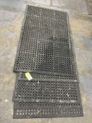 Large rubber industrial anti-fatigue industrial operative mat x 5