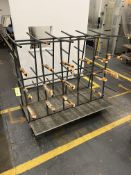 150cm steel fabricated five tier cantilever mobile process trolley