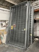 15 x Heras galvanised steel wire fencing panels, 340cm x 180cm with feet (no coupling clamps); 15