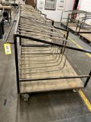 5 x steel fabricated A-Frame composite window/door trollies, 120cm x 120cm