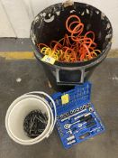 Qty hand tools as lotted incl: pnuematic hoses; hand tools; etc.