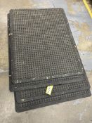 Small rubber industrial anti-fatigue industrial operative mat x 4