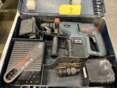 Bosch GBH24VFR cordless hammer drill with 2 x rechargeable batteries and charger in carry case