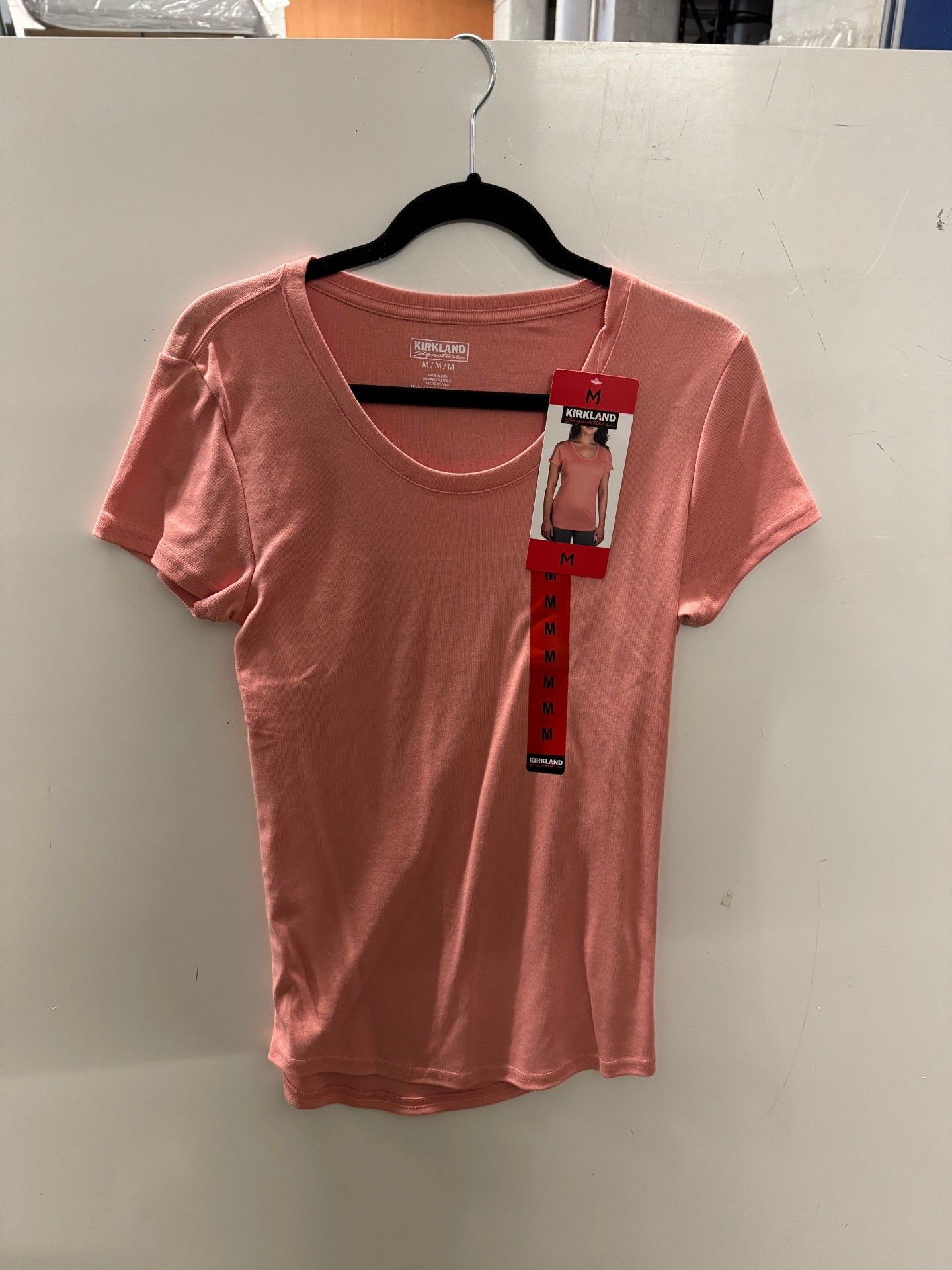 1 BRAND NEW LADIES KIRKLAND SIGNATURE PIMA COTTON TEE IN PINK SIZE M RRP Â£12.99