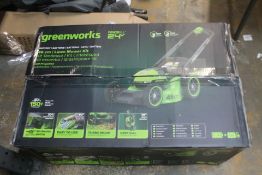 1 BOXED GREENWORKS 48V 41CM CORDLESS LAWN MOWER RRP Â£229.99